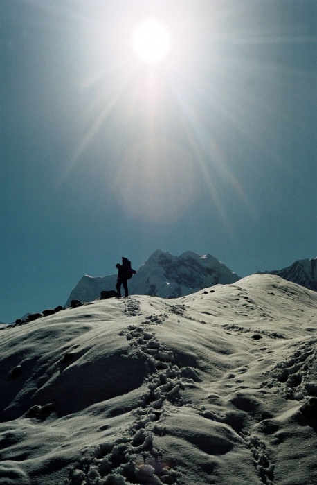 На леднике Юж. Иныльчек.  Фото-10