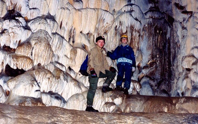 Натек в Новомурадымовской пещере