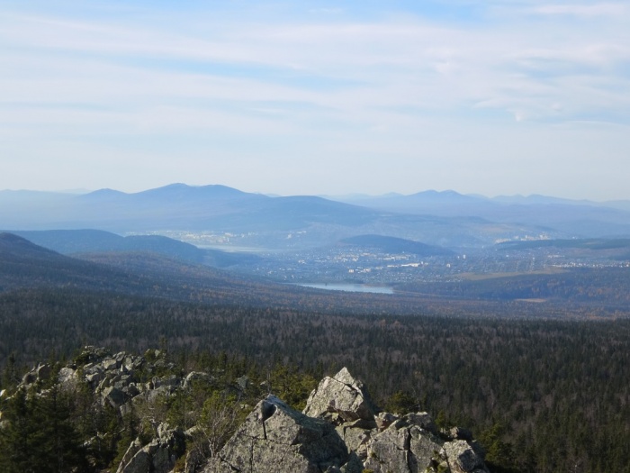 Вид с вершины г. Монблан на юг и юго-запад 13 октября 2012 г, 12ч 20м