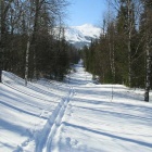 Лыжня на второй перевал Нургуша.