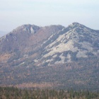гора Двуглавая, фото с склонов Монблана