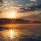 Восход над озером