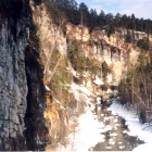 Вид реки Сим из Игнатьевской пещеры