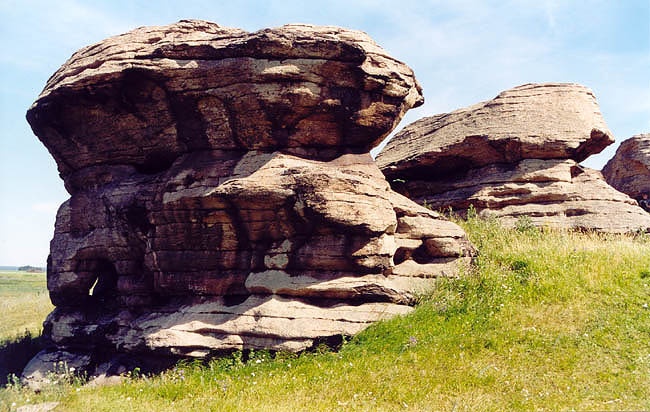 Озеро Аллаки, останцы