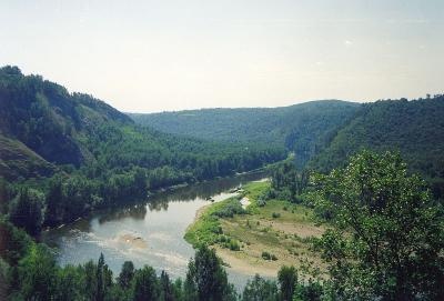 река Белая возле заповедника Шульган-Таш