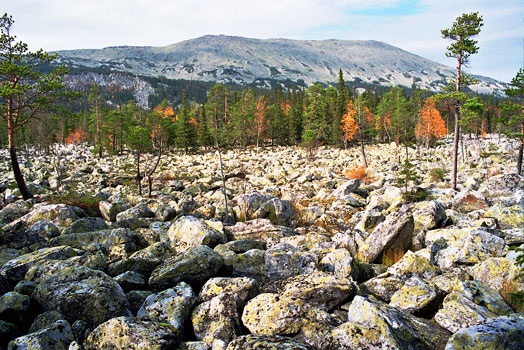 иремель с курума в долине тыгына