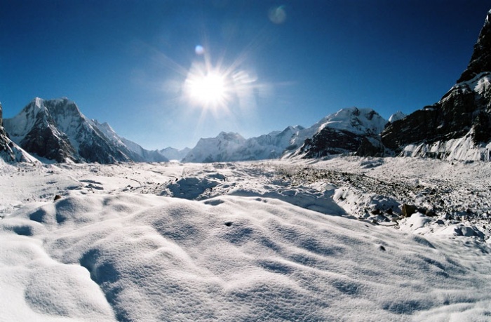 На леднике Юж. Иныльчек.  Фото-8.