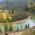 Изгиб реки зеленой