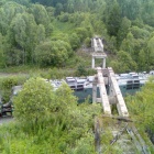 Вид с моста над мостом над железной дорогой