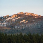 Самая высокая вершина Бактов - гора Белые Гребни (1076м)
