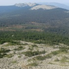 Вид с вершины г. Нургуш-3 (1247м) на южную часть хребта Нургуш